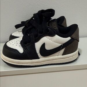Nike Kids Black, White, and Brown Sneakers